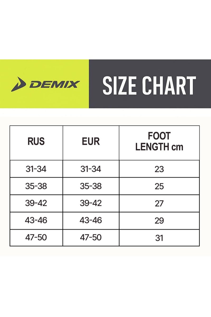 Demix جوارب رياضية ديمكس - 2 زوج، أسود، EU 39-42، مزيج من القطن والبوليستر والإيلاستين، قابلة للتنفس، متينة ومرنة للتمارين - Image 5