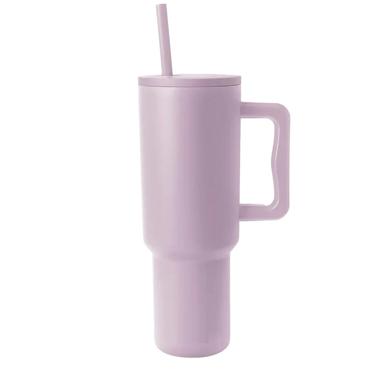 CPENSUS Tumbler with lid and Straw 1200ML Cup Stainless Steel Vacuum Insulated Tumbler for Water, Iced Tea or Coffee 1.2L Office Gym Travelling (40 - Oz - Lavender Mist) - Image 1
