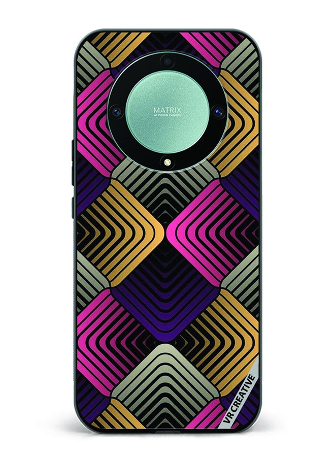 VR CREATIVE غطاء حماية لهاتف Honor X9b بتصميم تجريدي 2 متعدد الألوان - Image 1