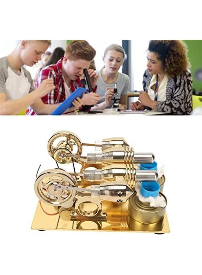 Stirling Engine Model Low Temperature Educational Toy Easy Assembly Stainless Steel - Image 3
