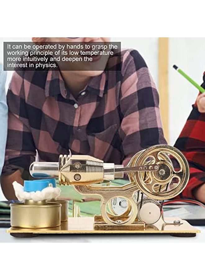 Stirling Engine Model Low Temperature Educational Toy Easy Assembly Stainless Steel - Image 5