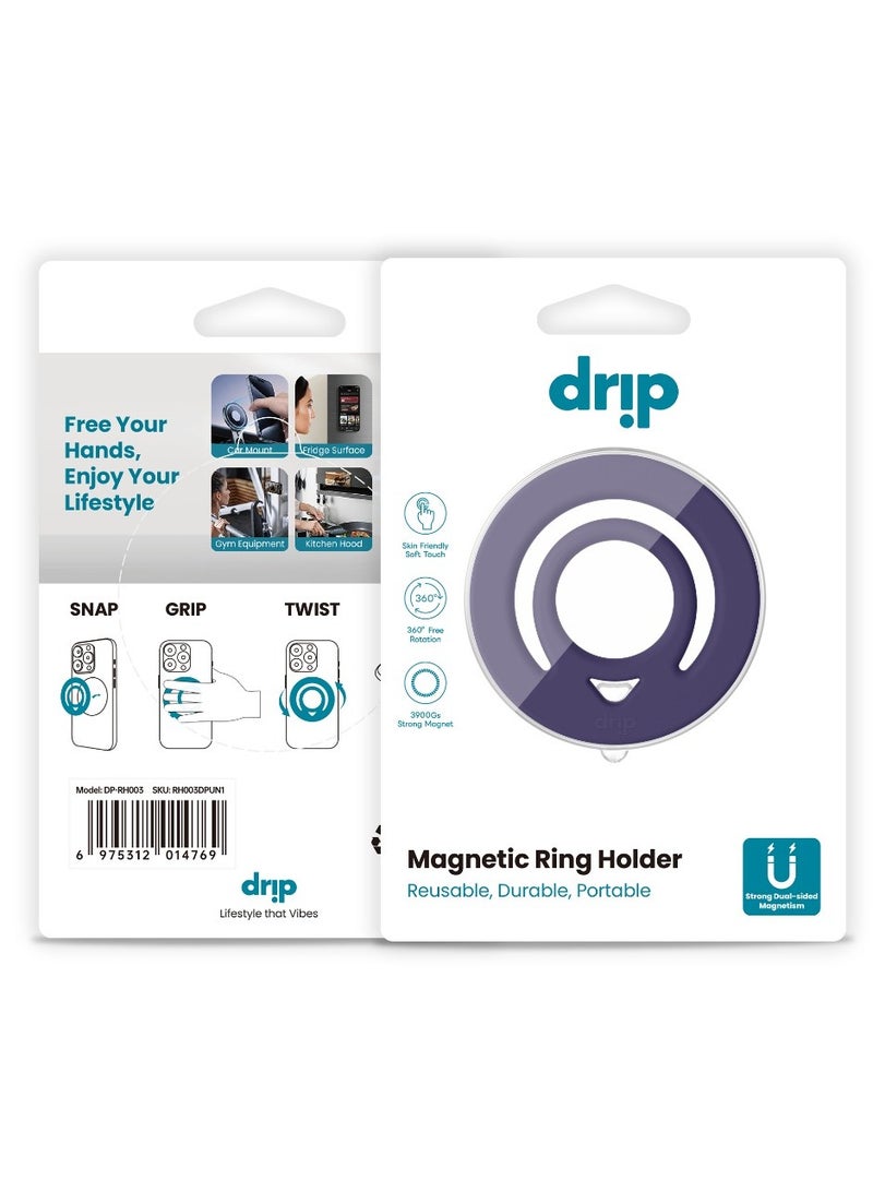 Drip Magnetic Phone Holder Compatible with MagSafe, Silicone Finger Ring – Secure & Comfortable Design - Image 3