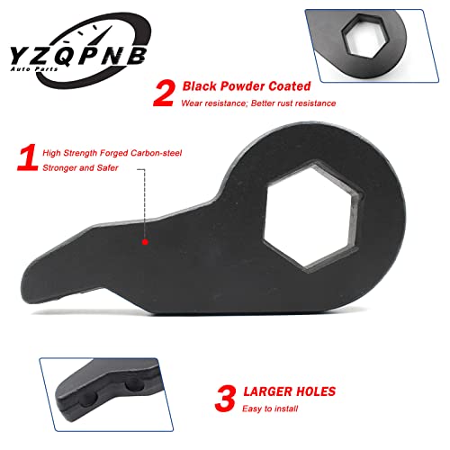 YZQPNB1-3 inch Leveling Lift Kit with Shock Extender Brackets Compatible with 1999-2007 Chevrolet Silverado 1500 Tahoe Avalanche & GMC Sierra Yukon 4WD Torsion Bars Keys - Image 2