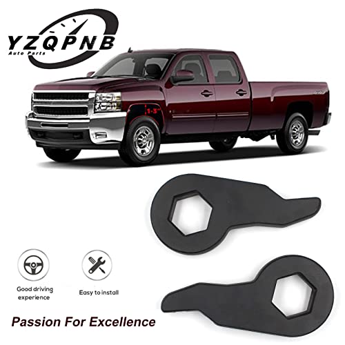 YZQPNB1-3 inch Leveling Lift Kit with Shock Extender Brackets Compatible with 1999-2007 Chevrolet Silverado 1500 Tahoe Avalanche & GMC Sierra Yukon 4WD Torsion Bars Keys - Image 4