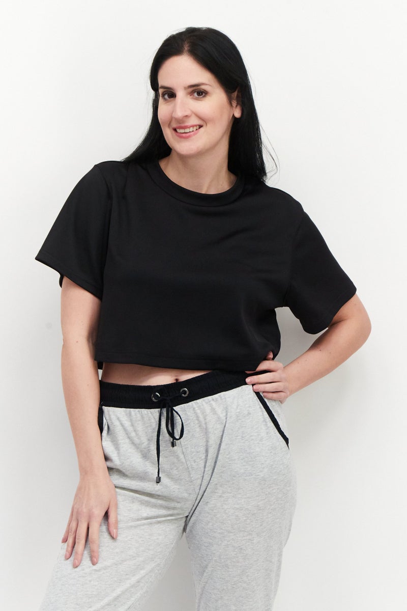 Adidas Adidas x Parley Women Sportswear Fit Short Sleeve Training Top, Black  - Image 1
