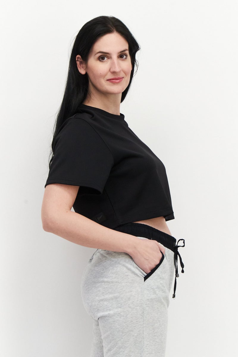 Adidas Adidas x Parley Women Sportswear Fit Short Sleeve Training Top, Black  - Image 3