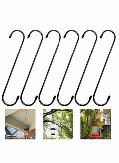 6 Pack Extra Long S Hooks 10 inch X-Large S Shaped Hooks Heavy Duty Black Hooks for Hanging Plant, Hooks for Closet, Flower, Basket, Patio, Indoor and Outdoor Uses (6 Pack, 10 inches) - pzsku/Z30FE00D562DCEB137BD9Z/45/_/1717030365/be4062b8-0083-41c6-b1c1-e8a1341e86d8