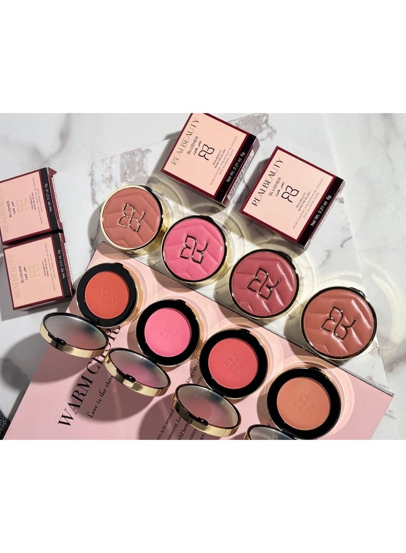 ريال بيوتي أحمر خدود احترافي 4  قطع الوان مختلفة - Image 2