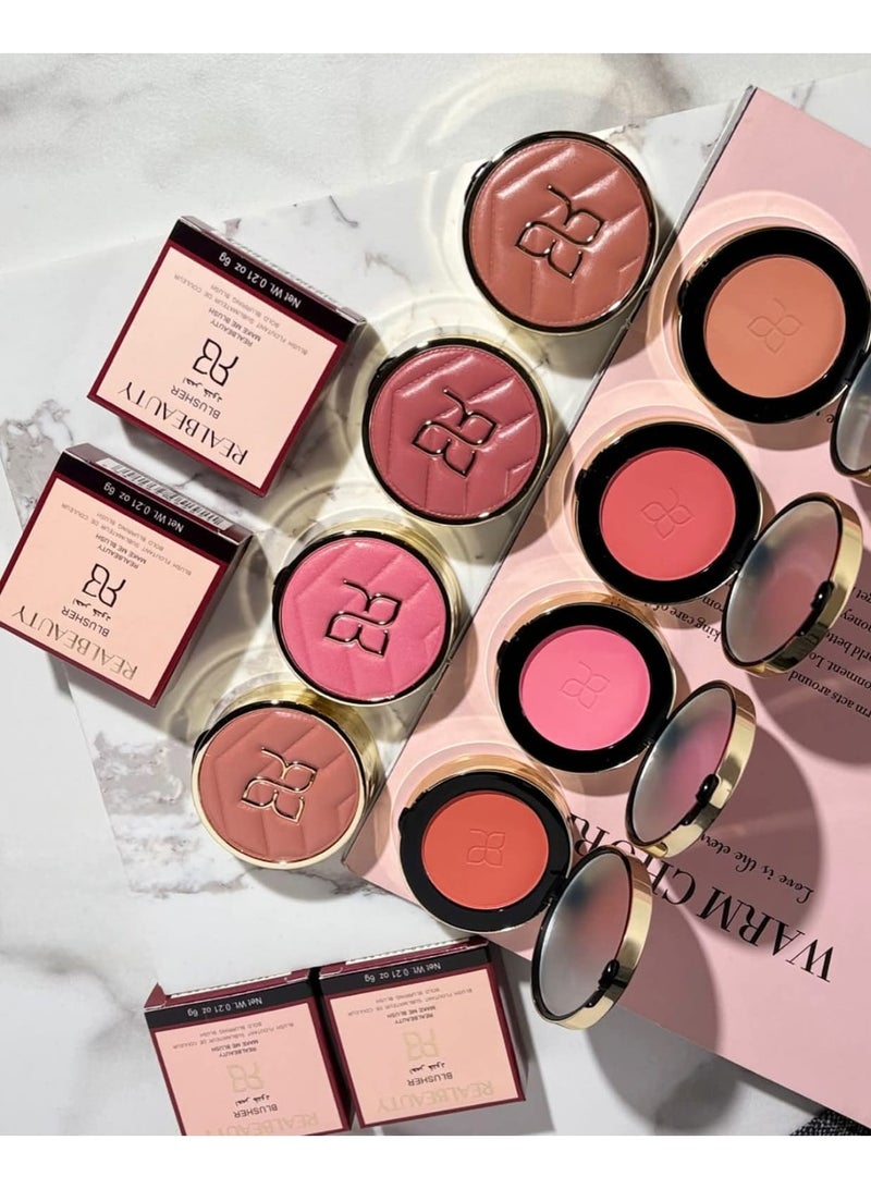 ريال بيوتي أحمر خدود احترافي 4  قطع الوان مختلفة - Image 1