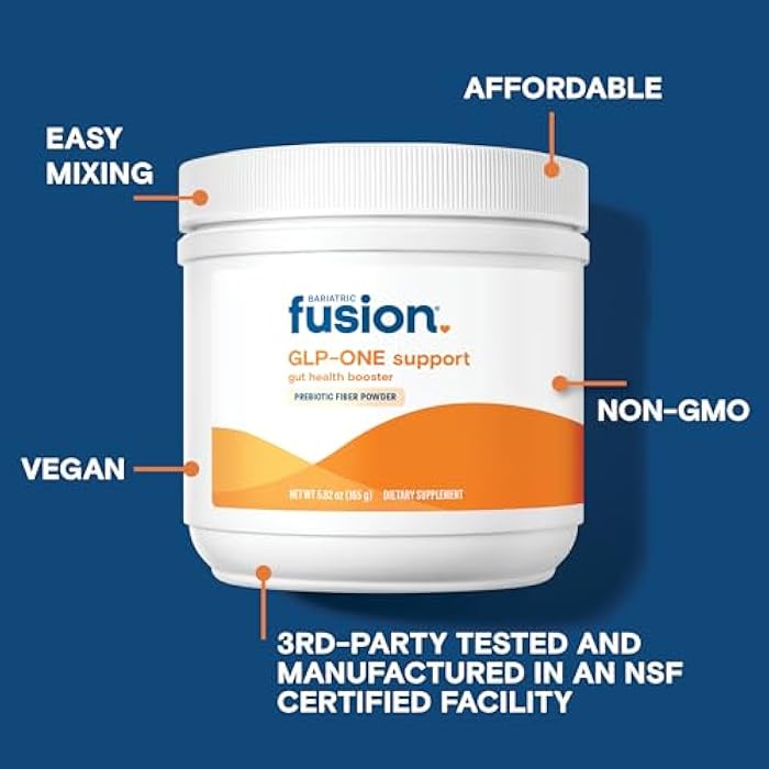Bariatric Fusion GLP-1 Gut Health Booster | High Fiber GLP1 Booster | Prebiotic Fiber GLP-1 Supplement Powder for Women & Men | 20 Servings - Image 3