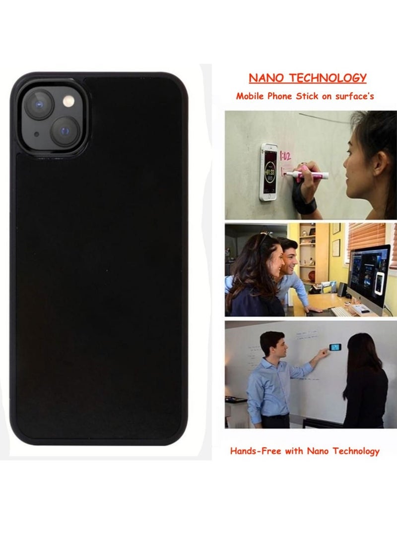 زشيكو غطاء جراب iPhone 14 Plus ، مقاس 6.7 بوصة ، جراب لاصق بتقنية النانو ، مضاد للجاذبية ، غطاء الخصوصية. اللون الأسود - Image 3