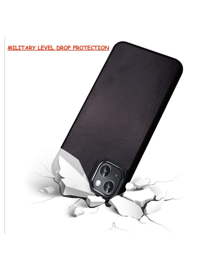 زشيكو غطاء جراب iPhone 14 Plus ، مقاس 6.7 بوصة ، جراب لاصق بتقنية النانو ، مضاد للجاذبية ، غطاء الخصوصية. اللون الأسود - Image 2