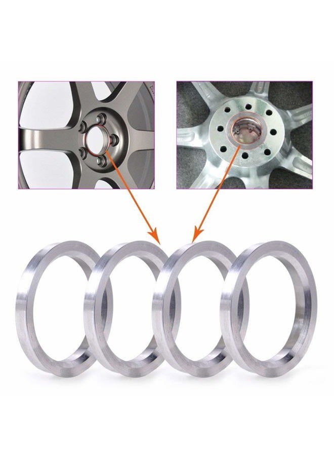 ZHTEAPR 4pc Wheel Hub Centric Rings 106 to 78.1 - OD=106mm ID=78.1mm - Aluminium Alloy Wheel Hubrings for Most Chevy GMC - Image 2