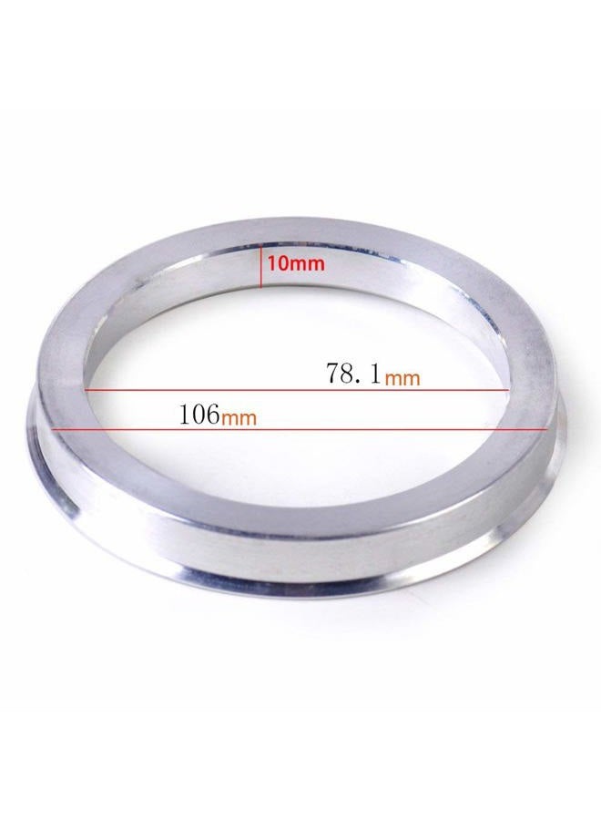 ZHTEAPR 4pc Wheel Hub Centric Rings 106 to 78.1 - OD=106mm ID=78.1mm - Aluminium Alloy Wheel Hubrings for Most Chevy GMC - Image 4