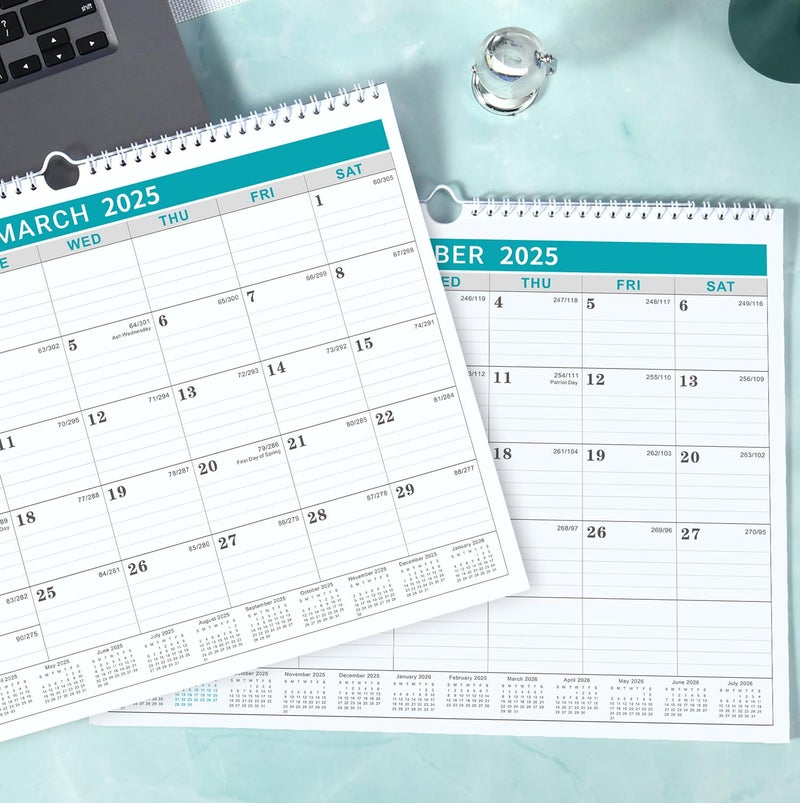 Lemome Calendar 2025-2026, 16 Months Wall Calendar 2025 from March 2025 to June 2026,11.5" x 14.6", 2025-2026 Calendar with Julian Date - Image 3