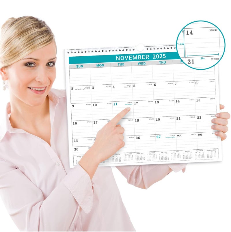 Lemome Calendar 2025-2026, 16 Months Wall Calendar 2025 from March 2025 to June 2026,11.5" x 14.6", 2025-2026 Calendar with Julian Date - Image 4
