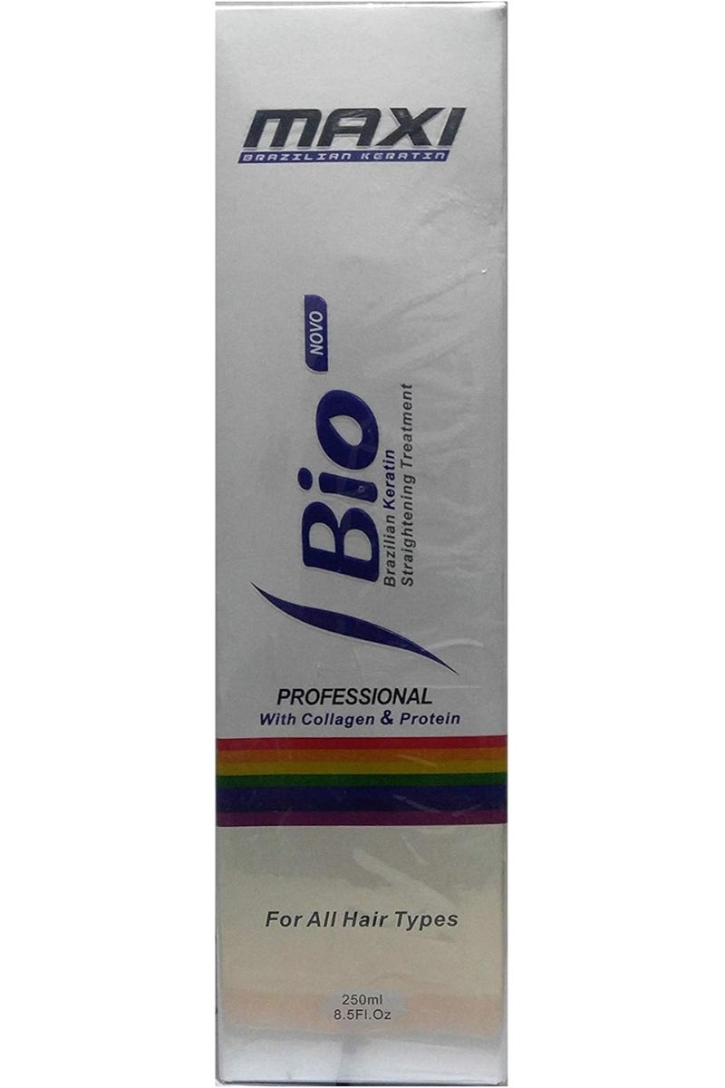 Maxi BIO Brazilian Keratin straightening treatment, professional with collagen and protein 250 ml - Image 1