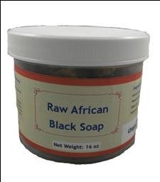 HalalEveryDay 1 Lb of Raw African Black Soap ALREADY CUT in Chunks Sealed in a JAR