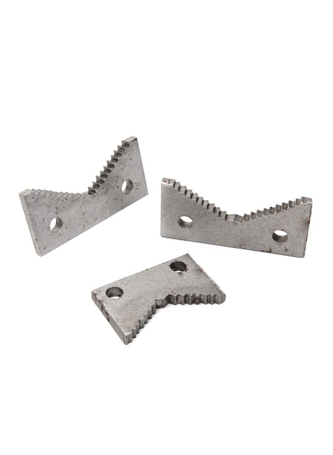 LAWAZIM Threader Pipe Plumbing Vise -4inch, 3 Pieces- Replacement Pipe Vise Jaws with Serrated V-Groove Grip for Secure Pipe Holding and Threading for Plumbing, HVAC, Workshop and Industrial Pipe Work - Image 5