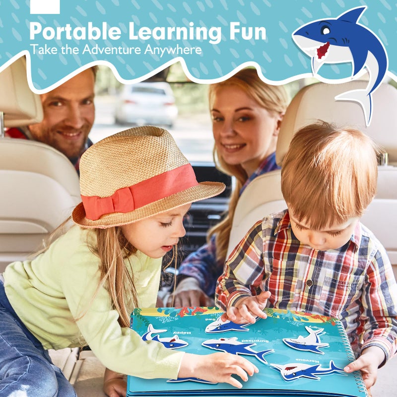 hahaland Busy Book for Toddlers 3-5 - Preschool Learning Activities Toys for Toddlers 3 Year Old - Montessori Toys for 3 Year Old - 27 Pages 15 Educational Concepts - Image 4