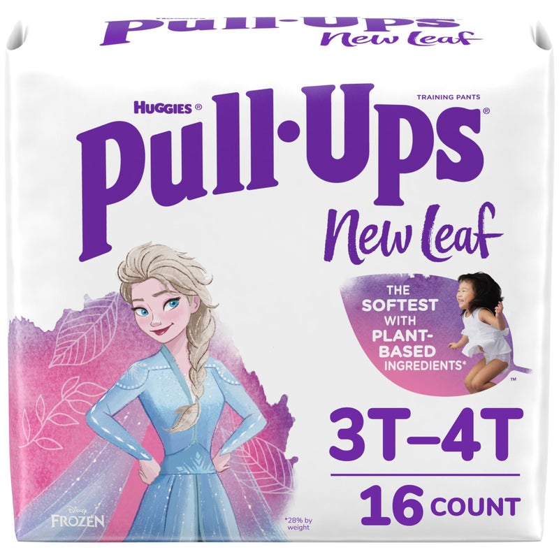 Pull-Ups New Leaf Girls' Disney Frozen Potty Training Pants, 3T-4T (32-40 lbs), 16 Ct - Image 1