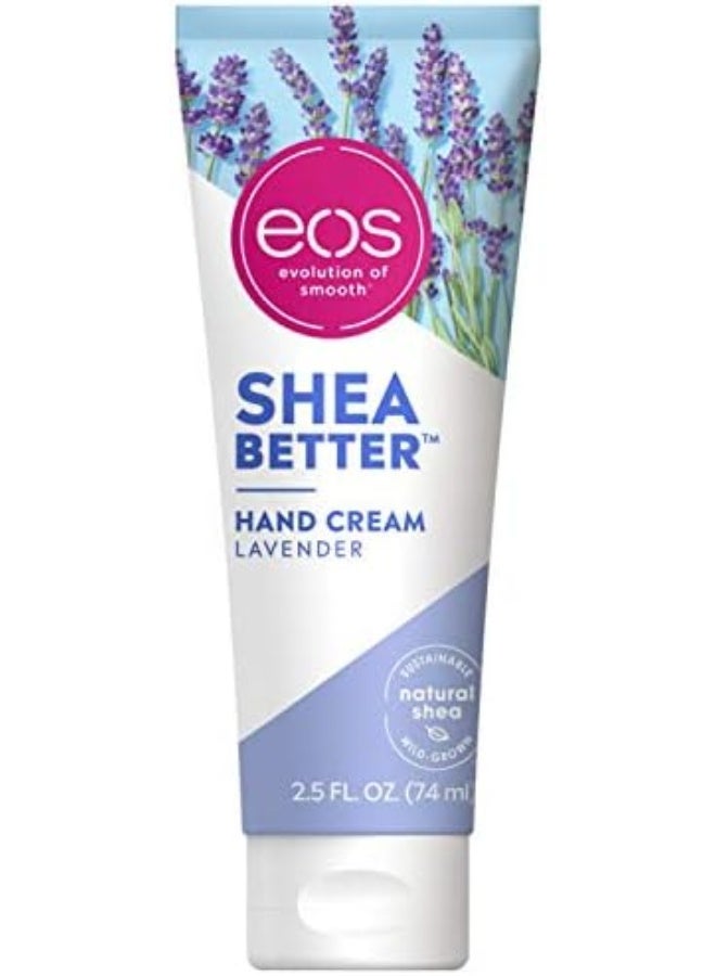 إي أو اس كريم يد شيا بيتر - لافندر | لوشن يد طبيعي بزبدة الشيا وعناية بالبشرة | ترطيب 24 ساعة بزبدة الشيا والزيت | 2.5 أوقية، 2040870 - Image 1