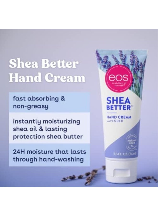 إي أو اس كريم يد شيا بيتر - لافندر | لوشن يد طبيعي بزبدة الشيا وعناية بالبشرة | ترطيب 24 ساعة بزبدة الشيا والزيت | 2.5 أوقية، 2040870 - Image 3