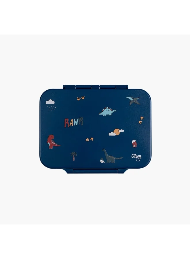 سترون Lunch Box-Dino-700Ml-4 Cmprt-Rectangle (Tritan) Blue \ 16.5X21X5