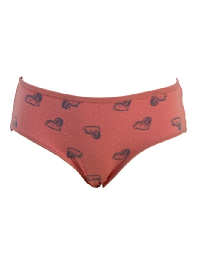 JOANNA JOANNA D112 Women's Heart Design Mid Rise 6-Pack Panties, Multicolor  - Image 5