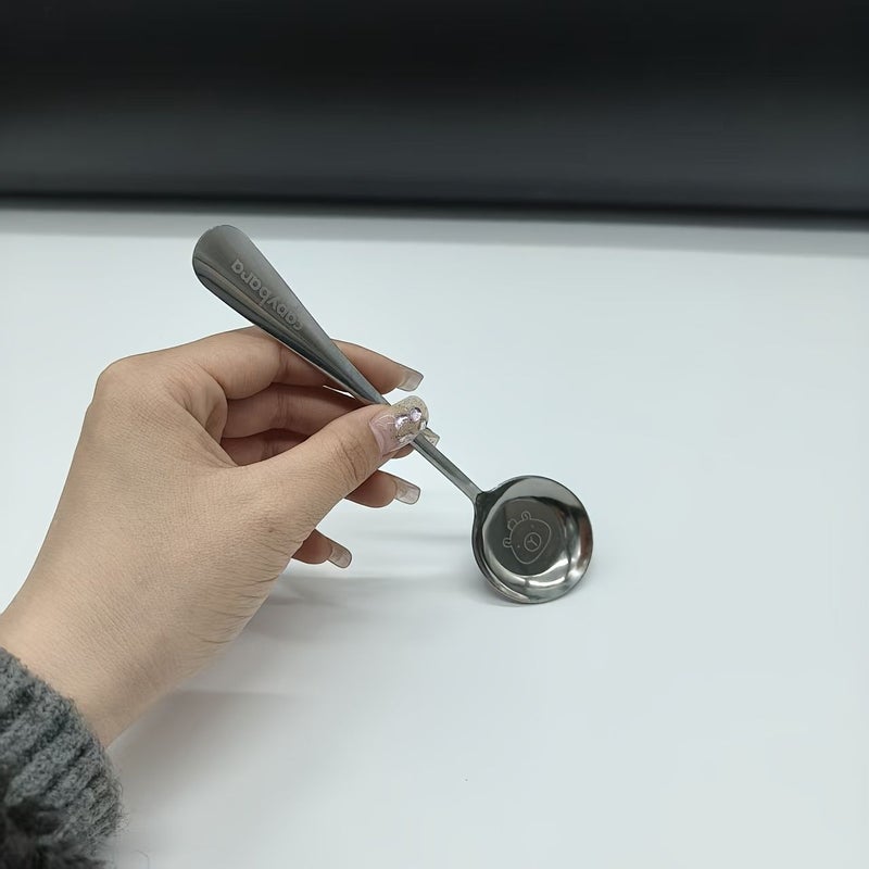 1pc Kapibala Stainless Steel Deep Spoon Long Handle For Eating Soup - Image 4