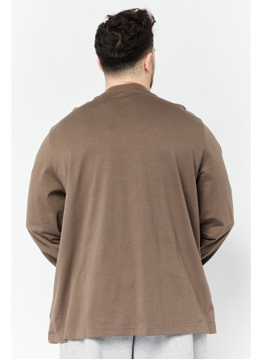 Reebok Men Sportswear Fit Long Sleeve Outdoor T-shirt, Dark Grey  - Image 2