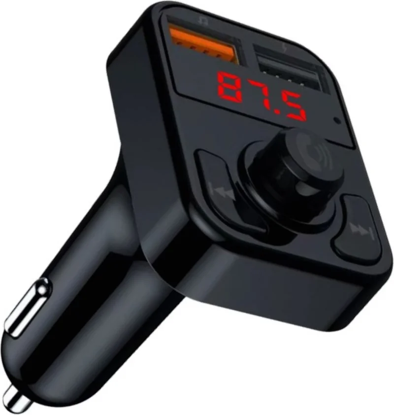 CONCORD C-614 Bluetooth Calling and Music Listening Screen Fm Transmitter Dual USB Charging Usb/tf