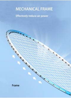 DUNISO Badminton Set 2 Player Badminton Rackets Lightweight Badminton Racquet with 3 Shuttlecocks and 1 Carrying Bag, Badminton Backyard Games for Outdoor, Garden, Beach, Family Fun Game  - Image 4