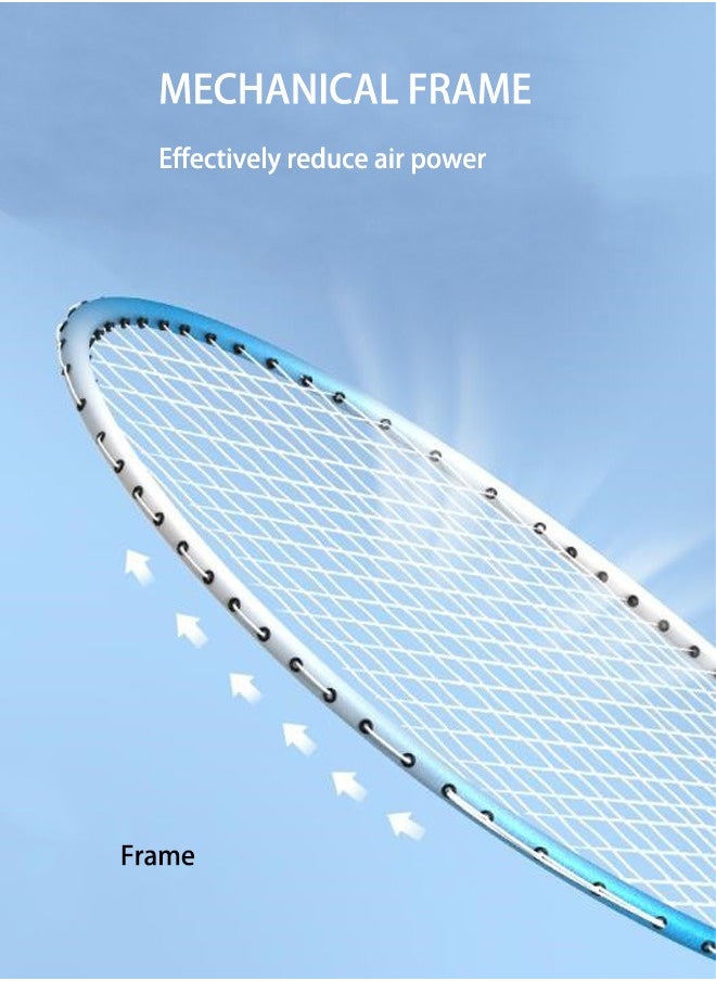 DUNISO Badminton Set 2 Player Badminton Rackets Lightweight Badminton Racquet with 3 Shuttlecocks and 1 Carrying Bag, Badminton Backyard Games for Outdoor, Garden, Beach, Family Fun Game  - Image 4