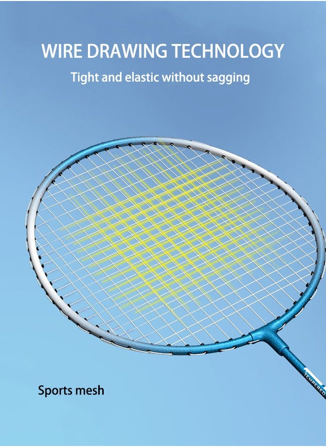 DUNISO Badminton Set 2 Player Badminton Rackets Lightweight Badminton Racquet with 3 Shuttlecocks and 1 Carrying Bag, Badminton Backyard Games for Outdoor, Garden, Beach, Family Fun Game  - Image 3