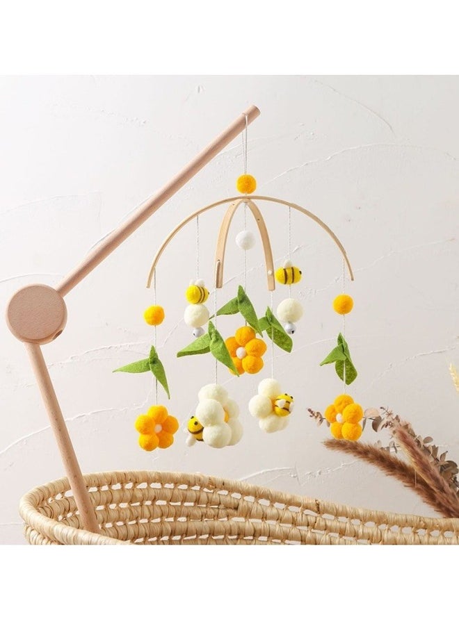 Baby Crib Bee Flower Nursery Decor Shower Toy Set For Infant Bedroom