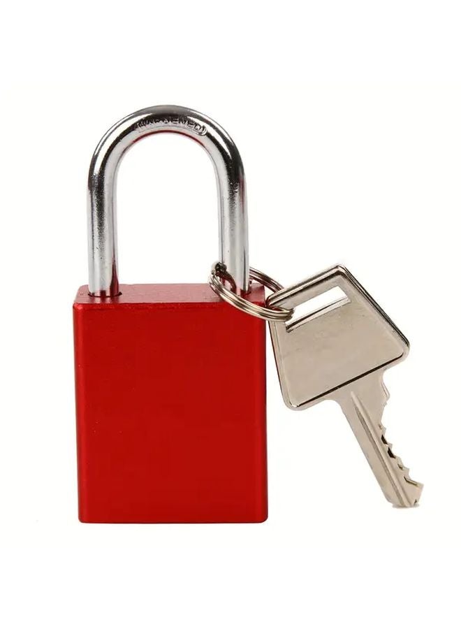 قفل خارجي معلق ثقيل مقاوم للعوامل الجوية باللون الأحمر مع مفتاحين مقاوم للصدأ - Image 2