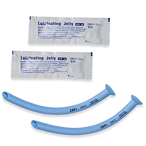 LINE2design Nasal Airway Kit 28F - Medical Nasopharyngeal Management Trauma Airways - First Aid Emergency Rescue Latex Free Respiration Tubes with Lubricating Jelly Packets - Pack of 2 - Image 2