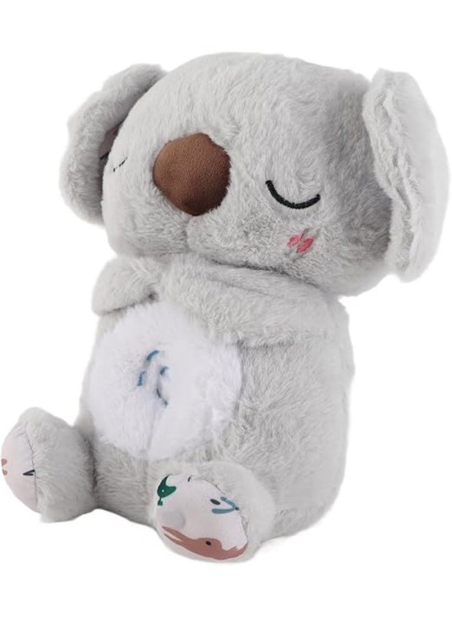 سوبرا كوالا لتخفيف القلق، لعبة كوالا قطيفة مهدئة للتنفس مع إضاءة موسيقية وحركة تنفس إيقاعية، حيوان محشو مهدئ للأطفال، 27 سم - Image 3