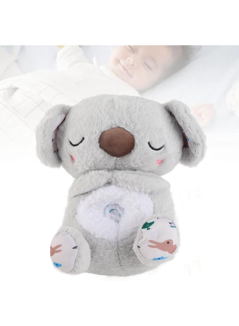 سوبرا كوالا لتخفيف القلق، لعبة كوالا قطيفة مهدئة للتنفس مع إضاءة موسيقية وحركة تنفس إيقاعية، حيوان محشو مهدئ للأطفال، 27 سم - Image 2