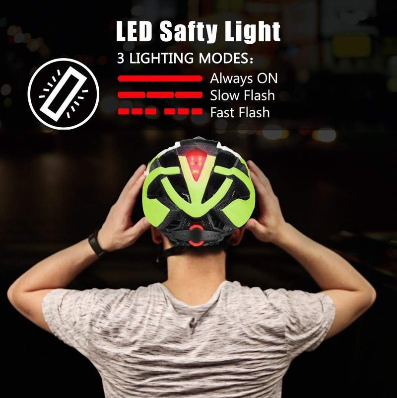 Shinmax Cost effective global grade quality Shinmax Bicycle Helmet with LED Lighting, Bicycle Helmet with Safety Light, Magnetic Bicycle Helmet and Removable Screen Roller Visor Ski Snowboard Helmet for Men Women NR-096 Simple multifunctional build - Image 3