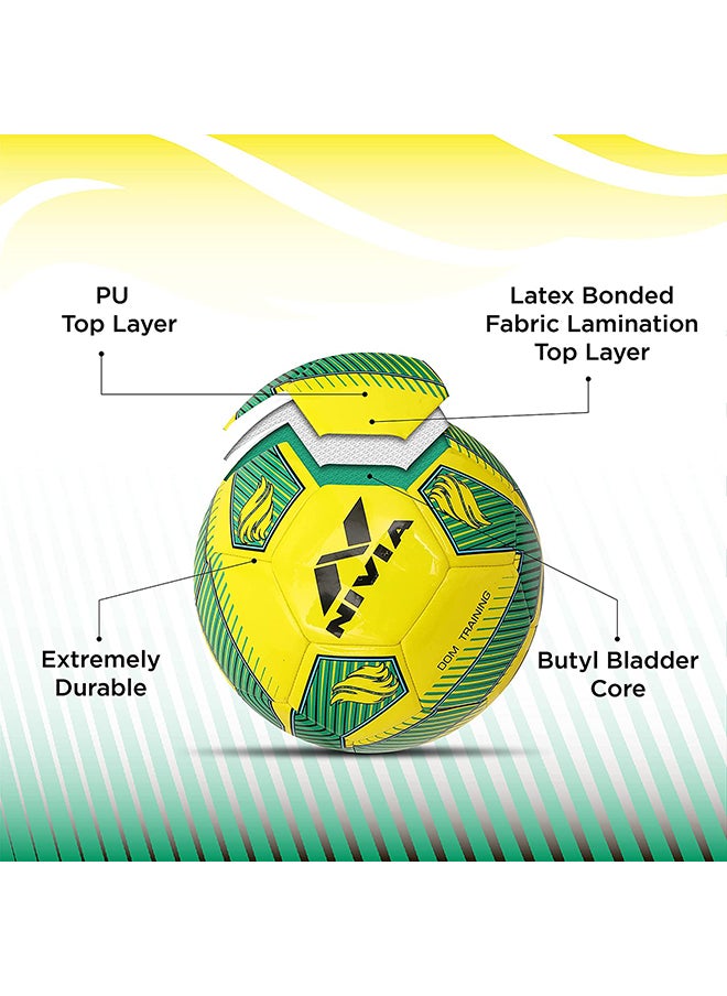 Nivia Training ‎PU Football (Size 5) | Machine Stitched | 32 Panel | TPU top Layer | Soccer Ball | Butyl Bladder Core  - Image 3