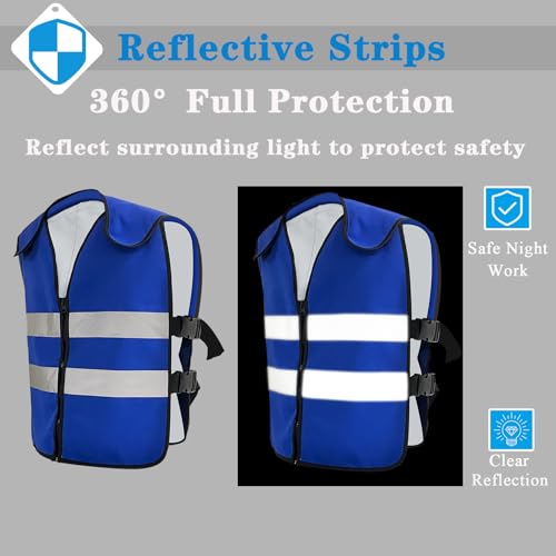 VVHOOY Cooling Vest for Men&Women,Reflective Ice Vest with 20 PCS Reusable Ice Packs,Adjustible Cool Jacket for Mascots,Working,Fishing,Cycling,Running,Cooking,Motorcycle in the Heat ﻿ - Image 4