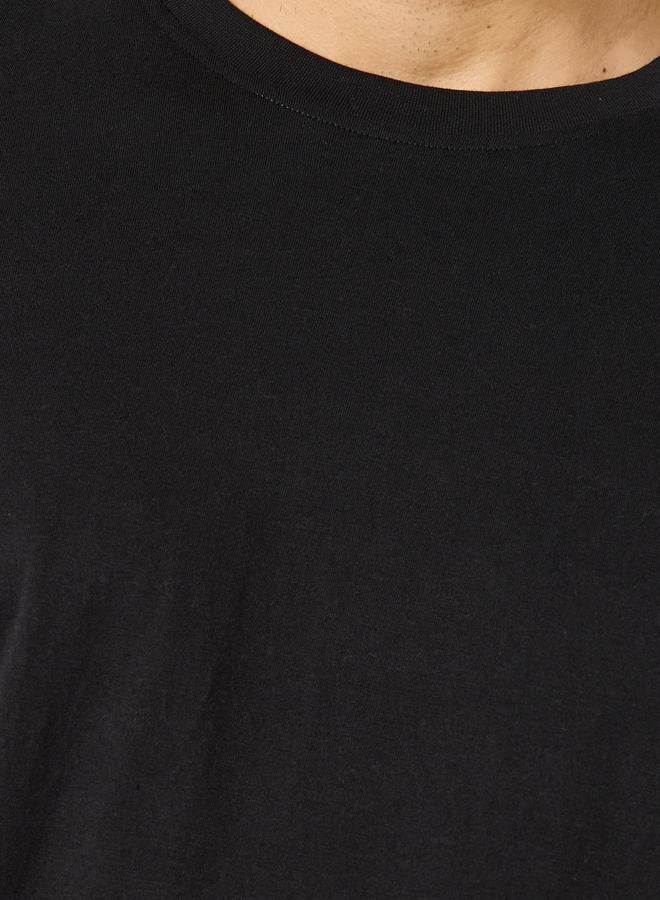 ستايلي تيشيرت قطن واسع بياقة دائرية وطبعة جرافيك - Image 4