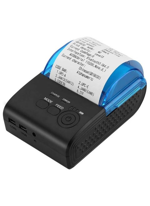 58mm Mini USB/Bluetooth Thermal Printer Receipt Portable, High Speed Thermal Printer for ESC/POS/Receipt Ticket Profession Printer, Shareable with Windos/Vista/Linux/Android(US)
