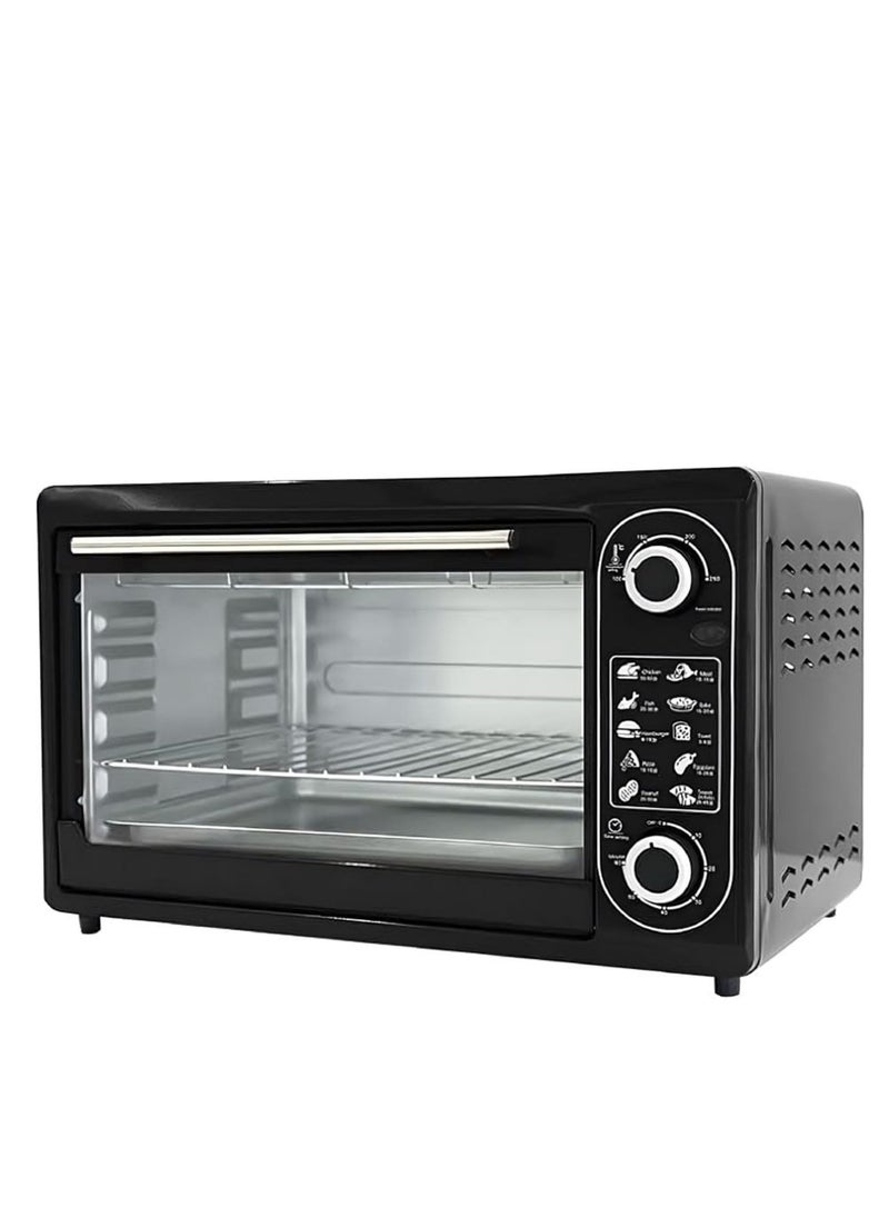 Denx Dnex Oven48 Liters 2000 Watts, Temperature Control 100 Degrees Celsius 60 Minute Timer 3 Multi-Function Home Heating Modes For Baking Cake Three-Layer Electric Grill With Stove Lamp And Tempered Glass - Image 5