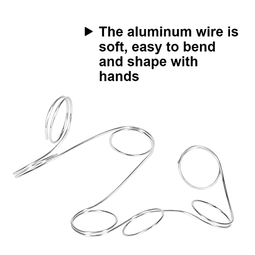 Tenn Well 18 Gauge Aluminum Craft Wire, 165 Feet 1mm Bendable Metal Wire for Jewelry Making, Sculpting, Floral Making, Wreath Making, Crafting, Wire Wrapping, Christmas Ornaments (Silver) - Image 2