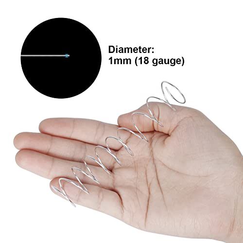 Tenn Well 18 Gauge Aluminum Craft Wire, 165 Feet 1mm Bendable Metal Wire for Jewelry Making, Sculpting, Floral Making, Wreath Making, Crafting, Wire Wrapping, Christmas Ornaments (Silver) - Image 3