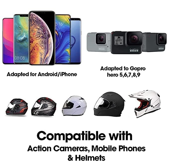 Anks Creation Helmet Chin Mount Compatible with All Smart Phones & Action Cameras (Black 2) - Image 2