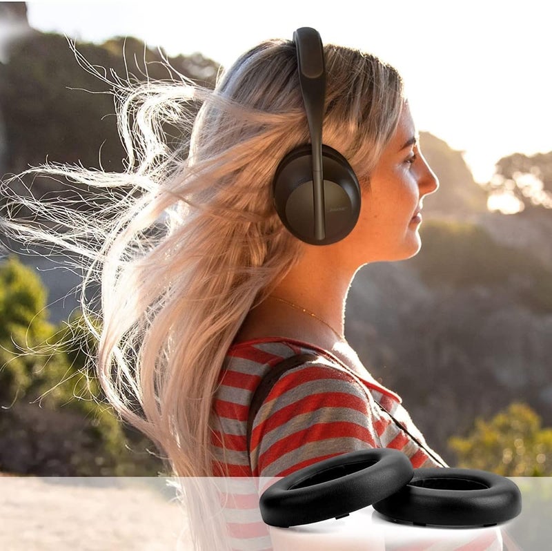 FUNI Bose Ear Pads Replacement Kit for Bose 700 Noise Cancelling Headphones (NC700), Softer PU Leather, Luxurious Memory Foam, Added Thickness, Extra Durable Ear Cushions (Black) - Image 3